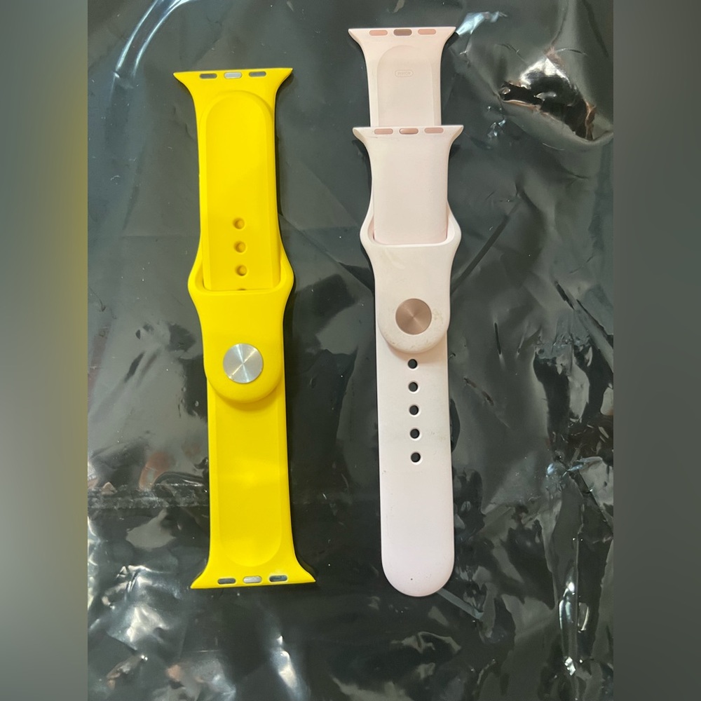 Smartwatch Replacement Bands - Yellow and Pink